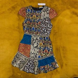 ALICE + OLIVIA Rapunzel brocade mini dress
